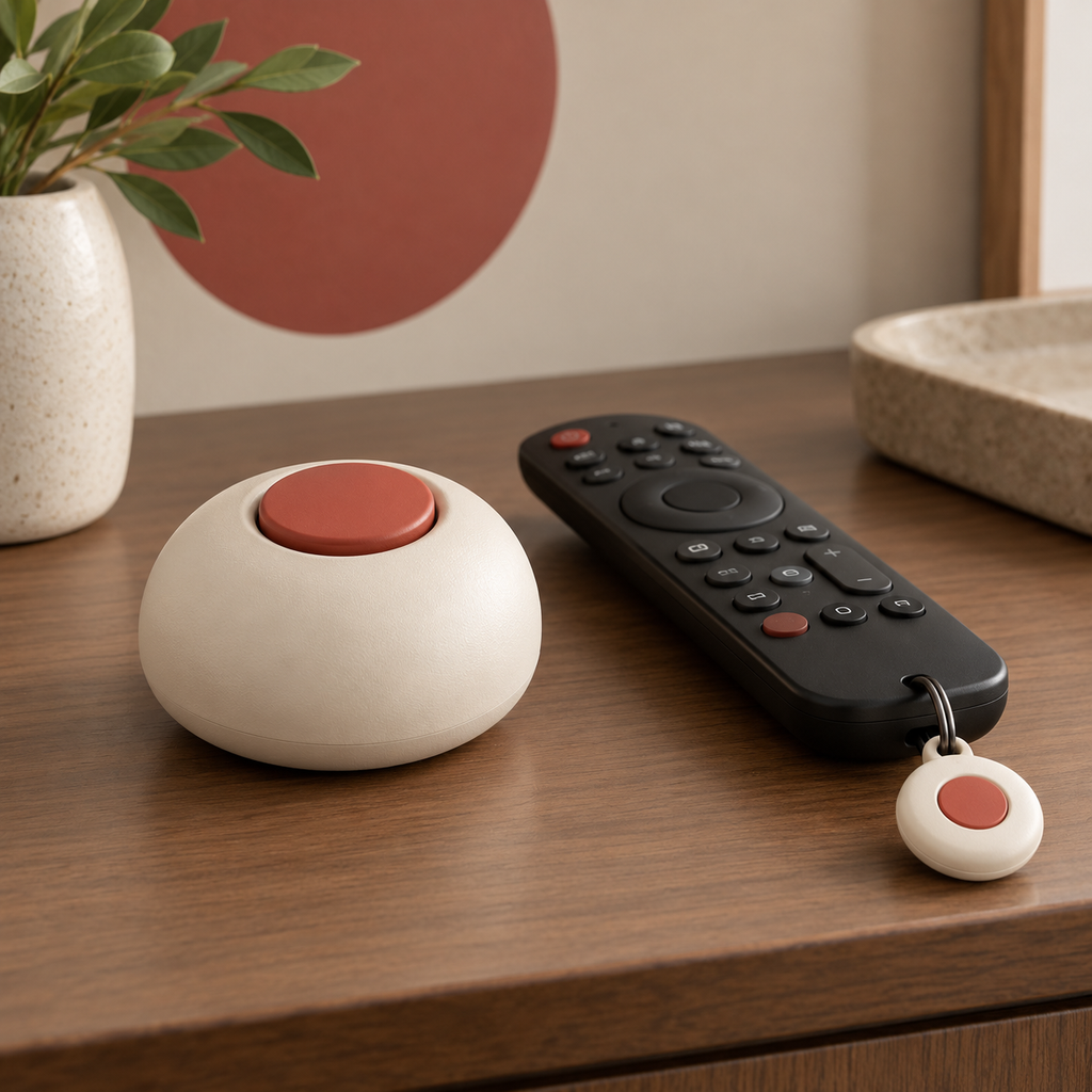 Cream & Terracotta Key and Remote Finder Set