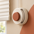 Cream & Terracotta Wall-Mounted Blind Cord Organizer