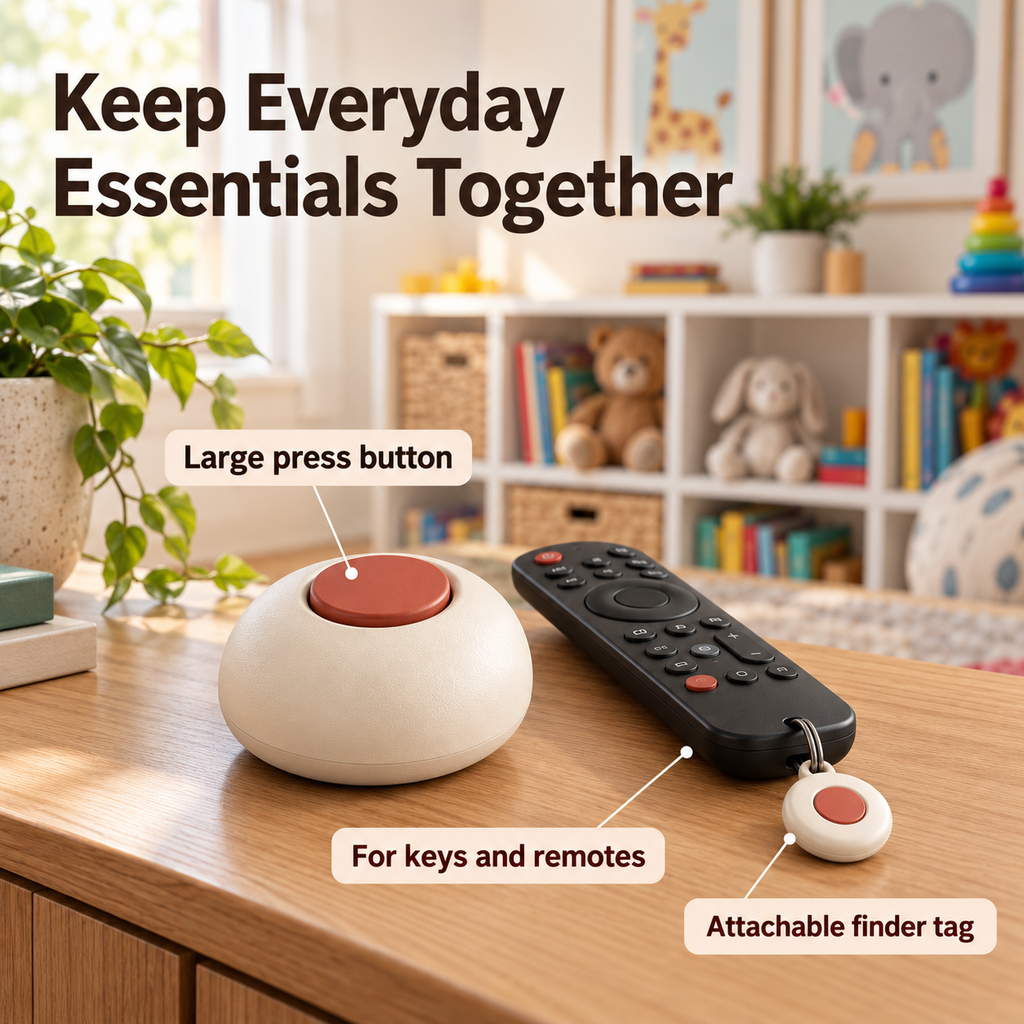 Cream & Terracotta Key and Remote Finder Set